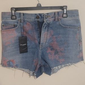 Saint Laurent Denim Shorts